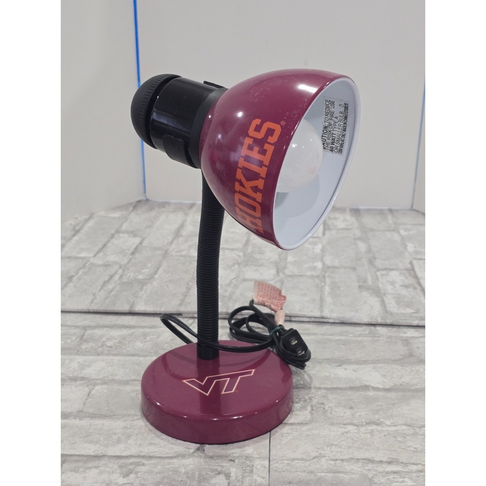 Virginia Tech Hokies‎ 14" Tall Goose Neck Desk Lamp NCAA College VA Tech